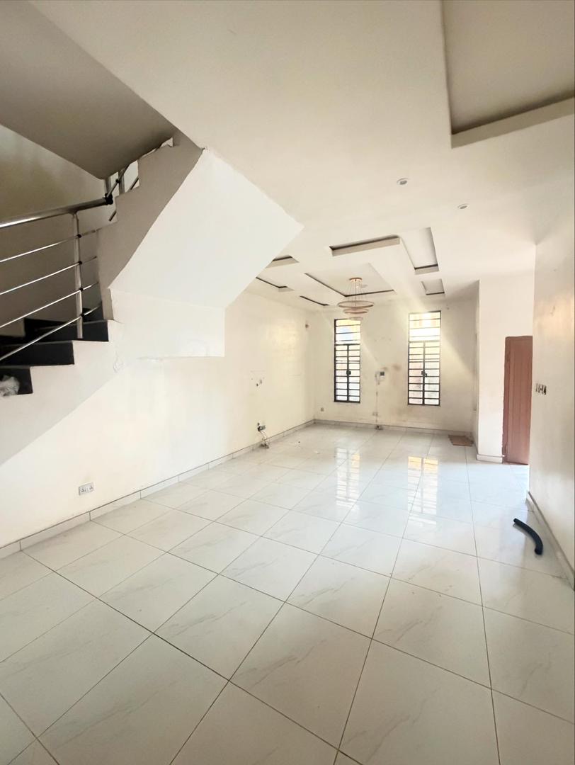 Main living area inside the Chevron Lekki rental duplex