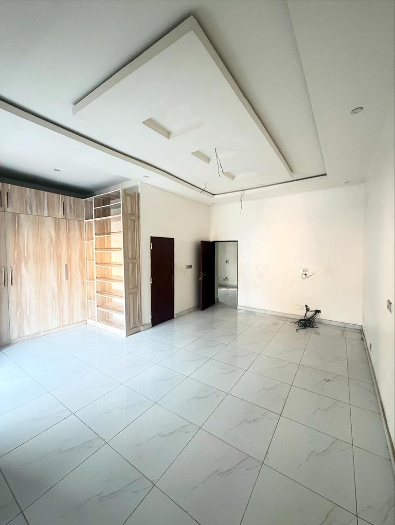 Bedroom interior with wardrobes inside the Chevron Lekki rental duplex