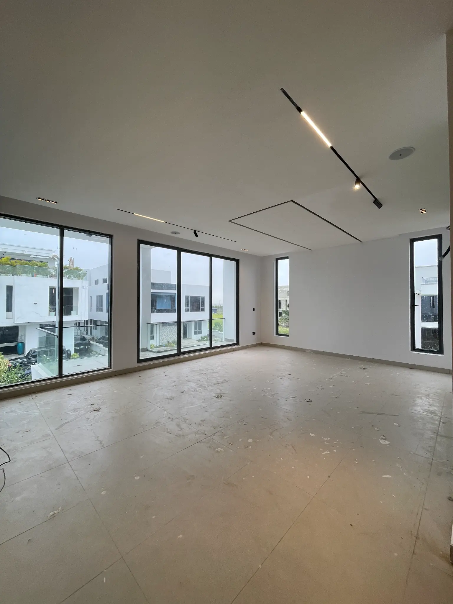 Large bedroom interior inside the Ikate Lekki duplex
