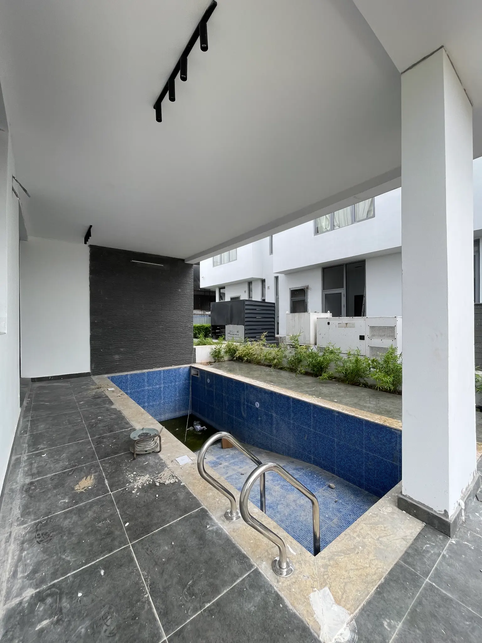 Swimming pool area at the Ikate Lekki duplex
