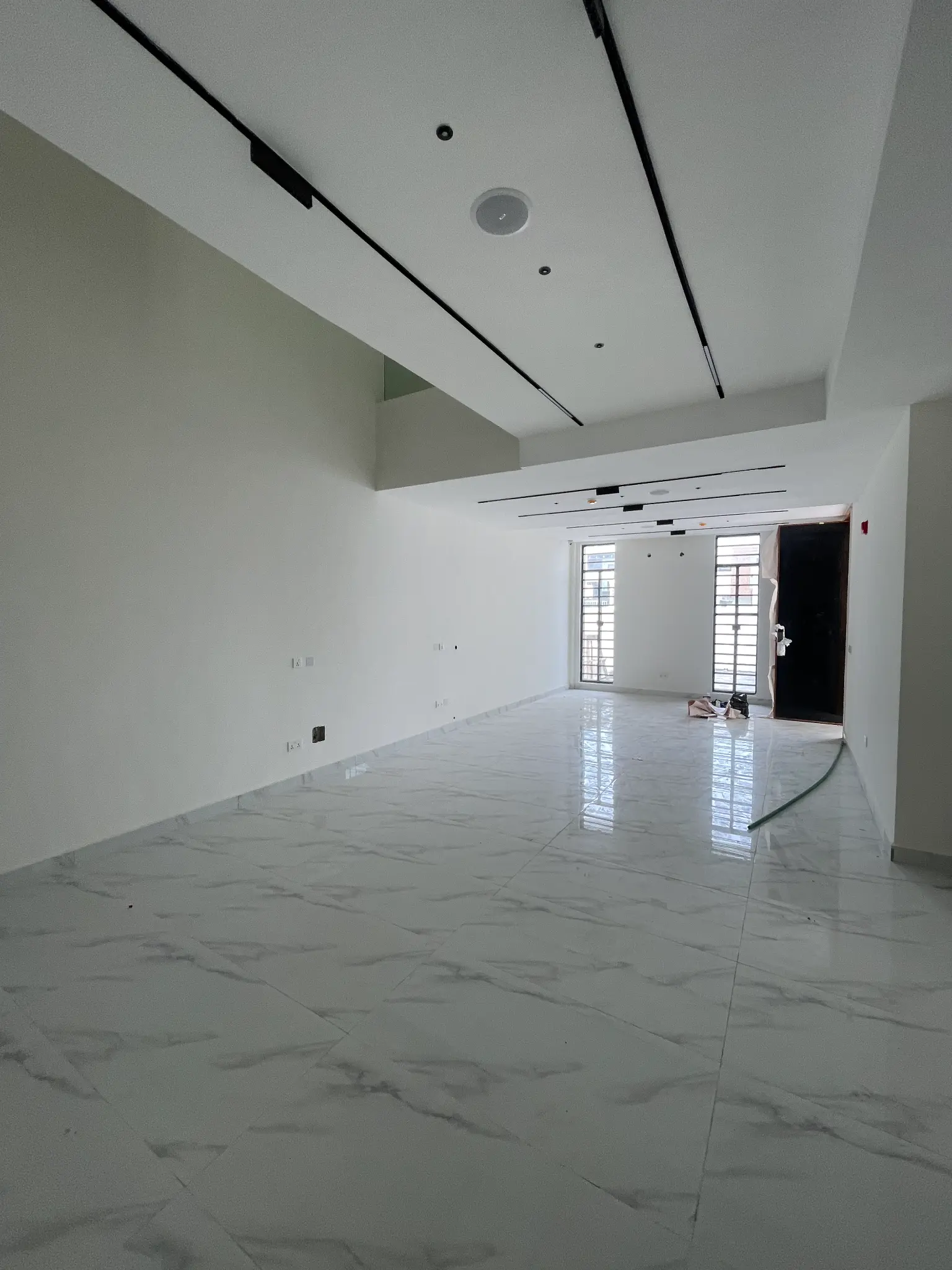 Main living area inside the Ajah duplex