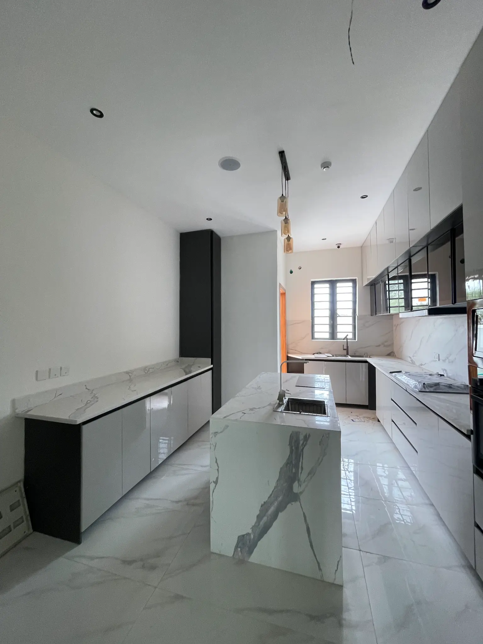 Alternate kitchen view inside the Ajah duplex