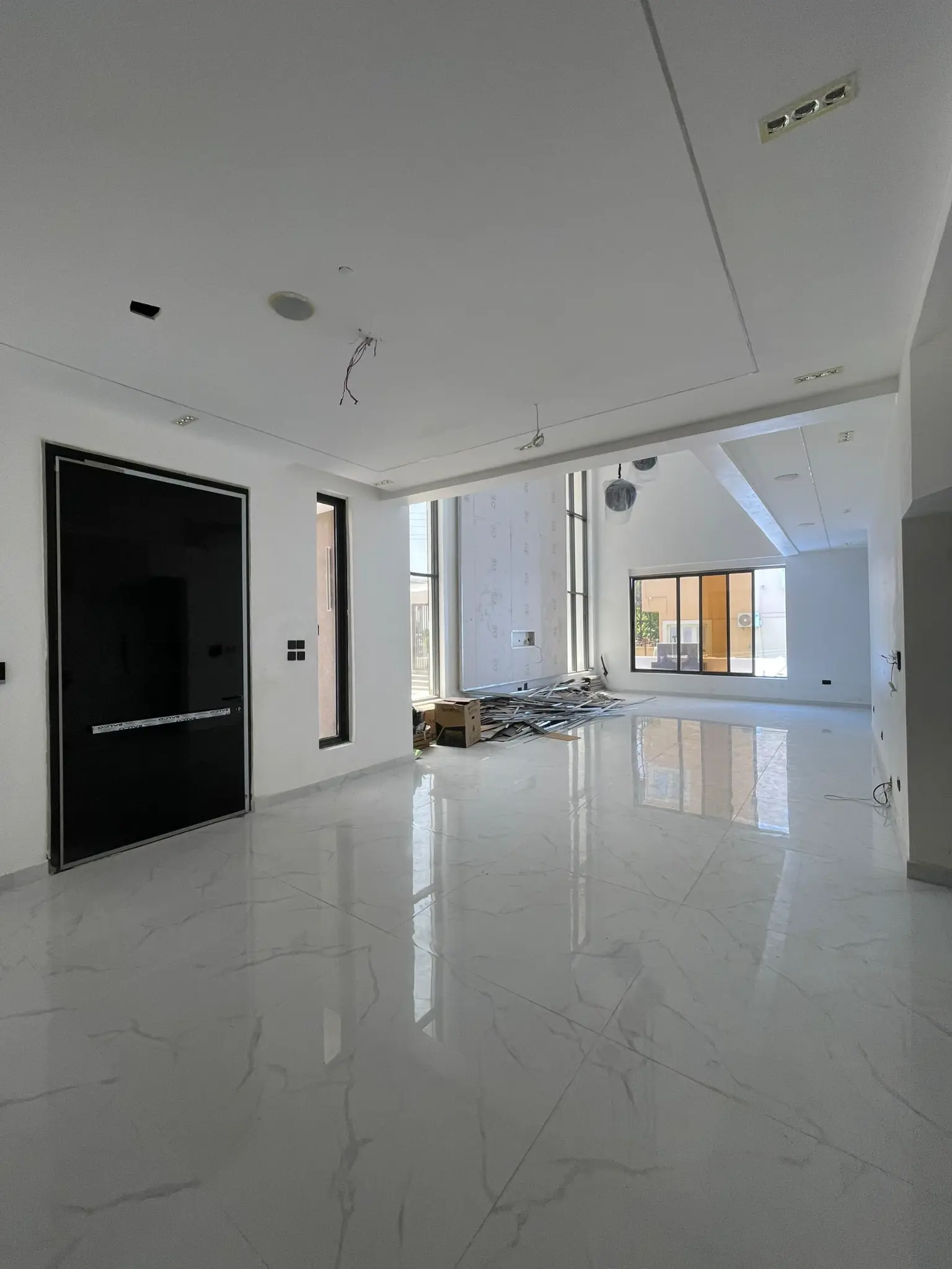 Main living area inside the Osapa London duplex