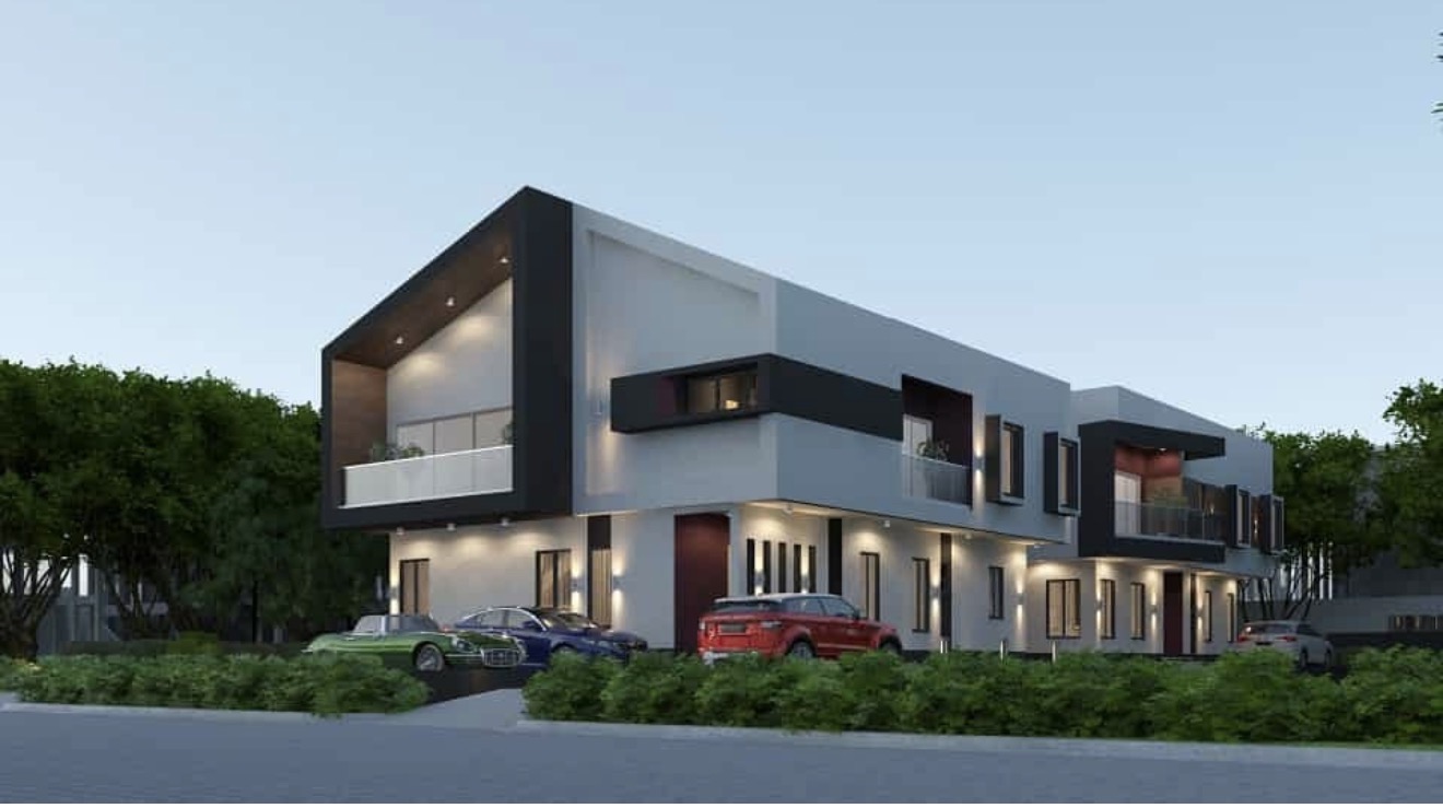 VGC Contemporary Row Residence | Contemporary row elevation